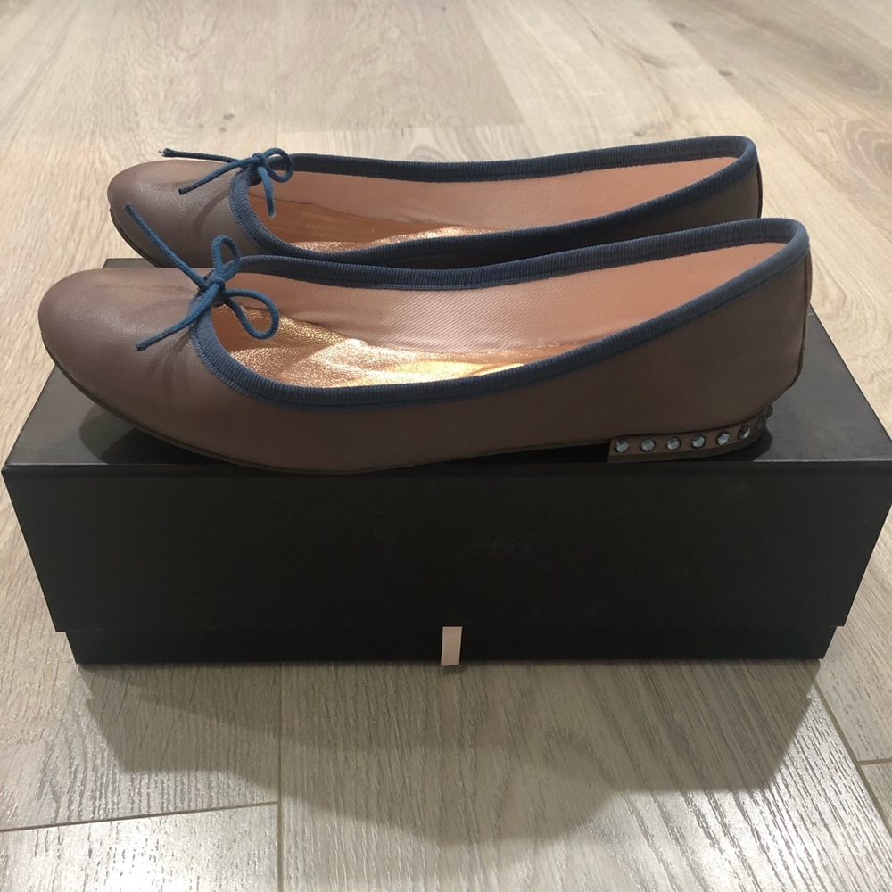 Repetto Leather Ballerina Flats